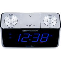 Emerson Radio CKS1507 wekker digitaal alarm klok zwart, zilver - thumbnail