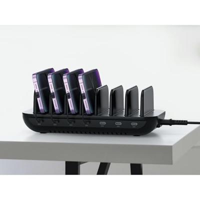 Conceptronic OZUL07B 160W 7-poorts USB PD laadstation, USB-C x 7, PD 3.0