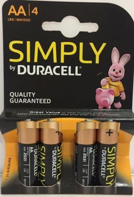 Goobay LR6 4-BL Duracell Simply Wegwerpbatterij AA Alkaline