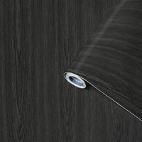 Zelfklevende folie 2Lif Zwart Hout - 67,5 cm x 2 mtr - thumbnail