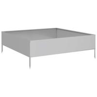 VidaXL Plantenbak verhoogd 100x100x33,5 cm gegalvaniseerd staal - thumbnail