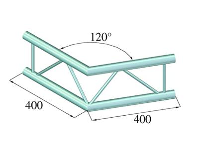 ALUTRUSS DECOLOCK DQ2-SPAC22V 2-way Corner 120Â°bk