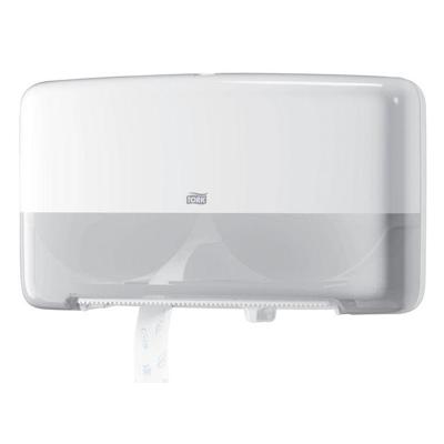Toiletpapierdispenser tork t2 jumbo klein duo wit Toiletpapierdispenser tork t2 jumbo klein duo wit