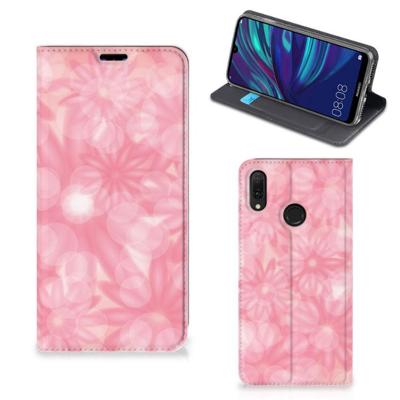 Huawei Y7 hoesje Y7 Pro (2019) Smart Cover Spring Flowers Huawei Y7 hoesje Y7 Pro (2019) Smart Cover Spring Flowers