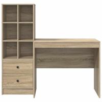 Bureau met lade 2 pcs Sonoma Eiken - thumbnail