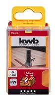 Gleuffrees HSS 5.0 mm blister KWB - Kwb - thumbnail