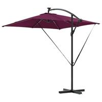 Cantilever Banana Parasol Bordeauxrood 249 x 249 x 250 cm - thumbnail