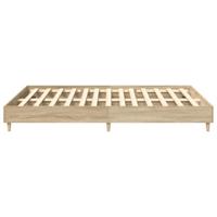 Bedframe zonder matras 150x200cm spaanplaat sonoma eikenkleurig - thumbnail