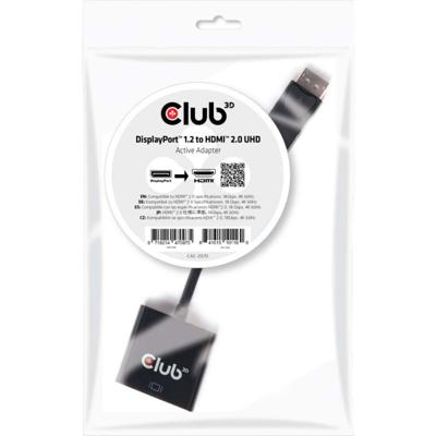CLUB3D DisplayPort 1.2 to HDMI 2.0 UHD Active Adapter
