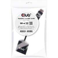 club3D CAC-2070 DisplayPort Adapter [1x DisplayPort stekker - 1x HDMI-bus] Zwart - thumbnail