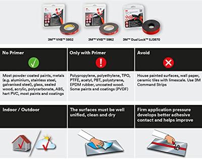 3M Dual Lock Klittenband Om vast te plakken (l x b) 2.5 m x 25 mm Zwart 1 stuk(s) 3M Dual Lock Klittenband Om vast te plakken (l x b) 2.5 m x 25 mm Zwart 1 stuk(s)