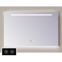 Spiegel Sanicare TuTTi 75 cm met LED 1 Horizontale Strook en Ambi Onder en Spiegelverwarming - thumbnail