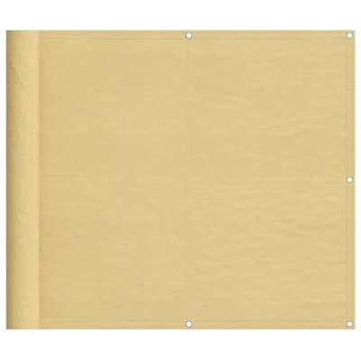 VidaXL Balkonscherm 90x300 cm 100% oxford polyester zandkleurig