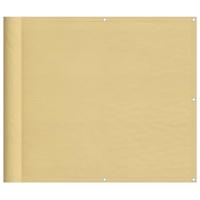 VidaXL Balkonscherm 90x600 cm 100% oxford polyester zandkleurig - thumbnail