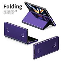 Lunso - Samsung Galaxy Z Fold5 - Window view cover hoes - Paars - thumbnail