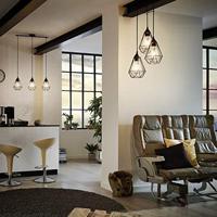 Eglo Vintage eettafel hanglampTarbes 3-lichts zwart - 94189 - thumbnail