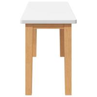 Bank 90 cm massief hout rubber - thumbnail