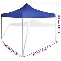 Vouwtent 3x3 m blauw - thumbnail