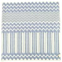 Fair Trade kussenhoes graphic blauw 45 x 45 cm | 12 stuks - thumbnail