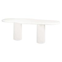 Richmond Organische Eettafel 'Bloomstone' 260 x 120cm, kleur Wit - thumbnail