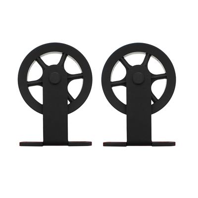 Intersteel Set van 2 hangrollen Wheel Top 17cm - mat zwart Intersteel Set van 2 hangrollen Wheel Top 17cm - mat zwart