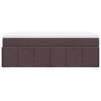 Boxspring met matras stof donkerbruin 90x200 cm - thumbnail