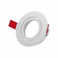 Inbouwspot wit kantelbaar vierkant voor 50mm lamp 93x93mm 148-560 - thumbnail