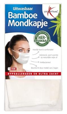 Lucovitaal Bamboe Mondkapje - Uitwasbaar Lucovitaal Bamboe Mondkapje - Uitwasbaar