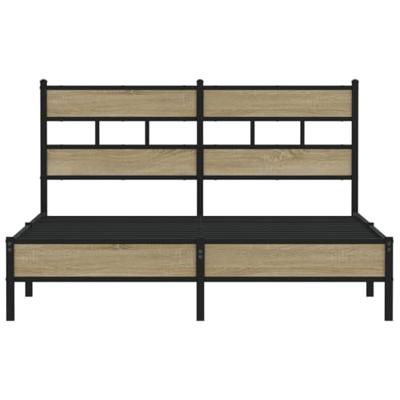 Bedframe zonder matras hout sonoma eikenkleurig 150x200 cm Bedframe zonder matras hout sonoma eikenkleurig 150x200 cm