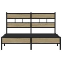 Bedframe zonder matras hout sonoma eikenkleurig 150x200 cm - thumbnail