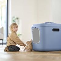 Kattenbak Rotho My Pet Biala XL Blauw Gerecycled plastic (7610859275950) - thumbnail