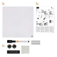 Nobo Mini whiteboard, magnetisch, tegel zonder lijst, 36 x 36 cm - thumbnail