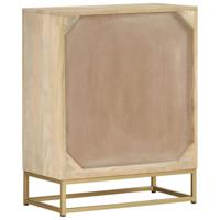 Dressoir met 2 deuren 55x30x70 cm massief mangohout - thumbnail