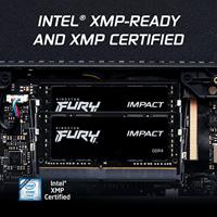 Kingston FURY Impact Werkgeheugenset voor laptop DDR4 32 GB 2 x 16 GB Non-ECC 3200 MHz 260-pins SO-DIMM CL20 KF432S20IBK2/32 - thumbnail