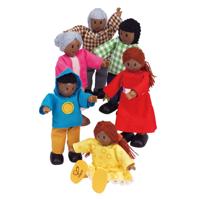 Hape poppenhuis familie afrikaans - thumbnail