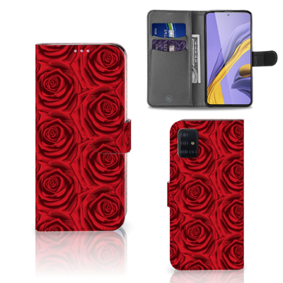 Samsung Galaxy A51 Hoesje Red Roses Samsung Galaxy A51 Hoesje Red Roses