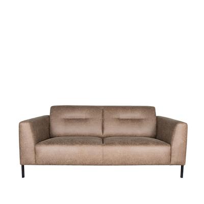 LABEL51 2,5-zits Bank 'Napoli' Microfiber, kleur Taupe