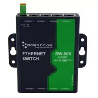 8 poort onbeheerde Ethernet-schakelaar muur monteerbaar - thumbnail
