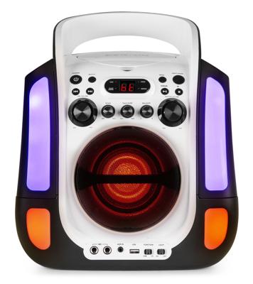 Fenton SBS30W karaoke systeem met CD-speler en microfoonset