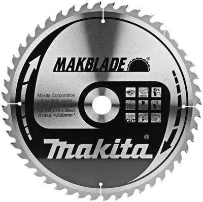 Makita Tafelzaagblad voor Hout | Makblade | Ø 315mm Asgat 30mm 48T - B-46187 Makita Tafelzaagblad voor Hout | Makblade | Ø 315mm Asgat 30mm 48T - B-46187