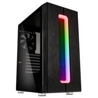 Kolink Nimbus RGB Midi-tower PC-behuizing Zwart 1 voorgeïnstalleerde ventilator, Geïntegreerde verlichting, Zijvenster, Stoffilter - thumbnail