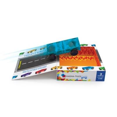 Magna-Tiles Auto's uitbreidingsset oranje/blauw 2 stuks - thumbnail