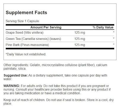 Grapeseed, Green Tea & Pine Bark | Swanson | 60ct