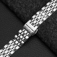 By Qubix - Metalen schakelbandje - Zilver - Compatible met Garmin Lily 2 - Compatible Garmin bandje - thumbnail