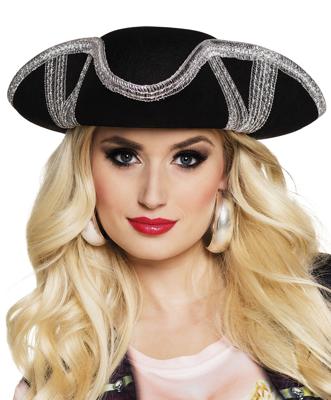 Hoed Piraat Royal fortune zilver