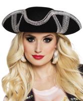 Hoed Piraat Royal fortune zilver - thumbnail