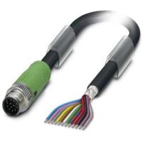 Phoenix Contact 1430048 Sensor/actuator connector, geassembleerd M12 Aantal polen (sensoren): 12 Stekker, recht 1.50 m 1 stuk(s) - thumbnail