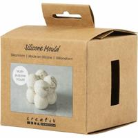 Creativ Company Siliconen vorm, vierkant met bubbels, h: 4 cm, b: 4 cm, d 4 cm, 1 stuk/ 1 doos - thumbnail