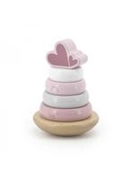 Label Label Stapeltoren Roze - thumbnail