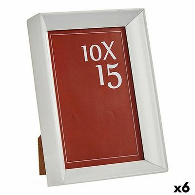 Fotolijsten WPC0235MG-1-WH Wit Glas Plastic (6 Stuks)